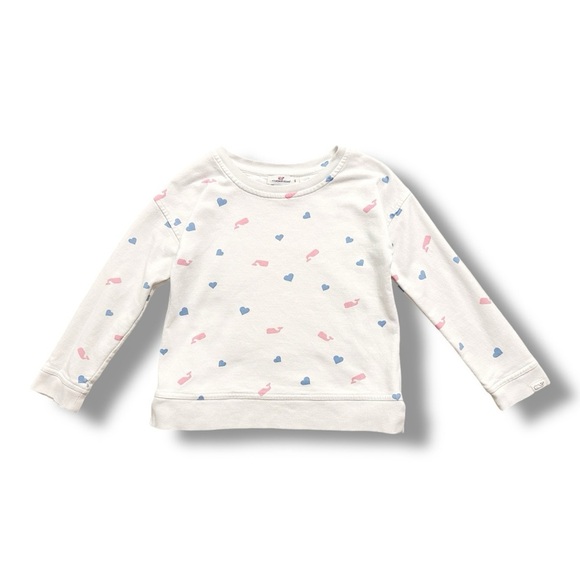 Vineyard Vines | Girl’s Valentine Sweatshirt (S) 🐳💗 - Picture 1 of 4